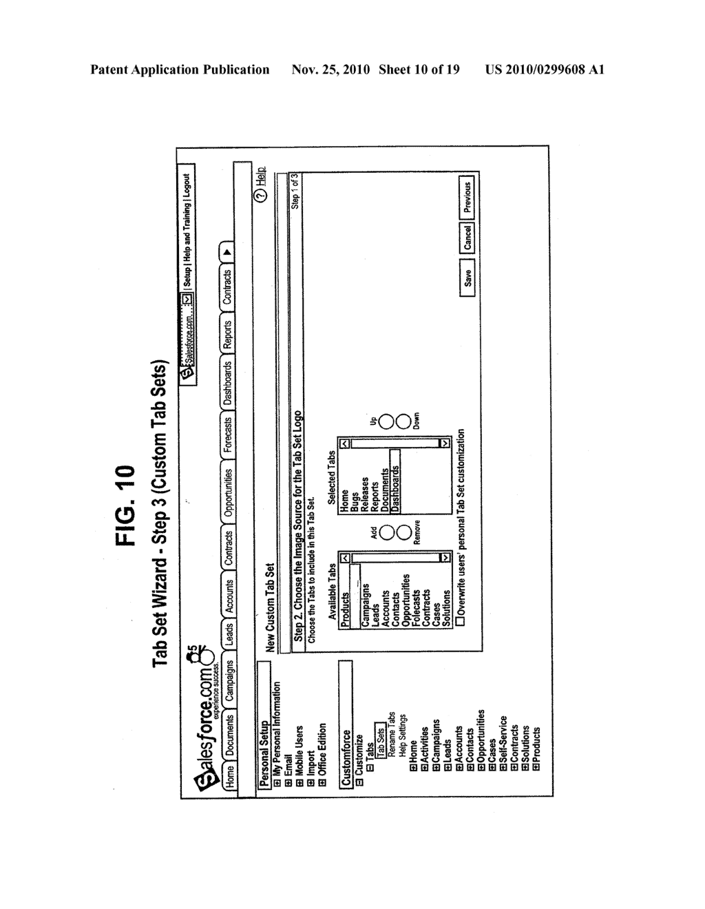 SYSTEMS AND METHODS FOR IMPLEMENTING MULTI-APPLICATION TABS AND TAB SETS - diagram, schematic, and image 11