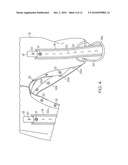 Expandable children garment with an improved adjustable feature diagram and image