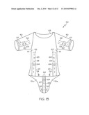 Expandable children garment with an improved adjustable feature diagram and image