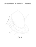 TOILET SEAT WITH AUTOMATIC TURNING COVER diagram and image