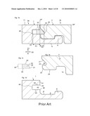 MECHANICAL LOCKING OF FLOOR PANELS WITH A FLEXIBLE BRISTLE TONGUE diagram and image