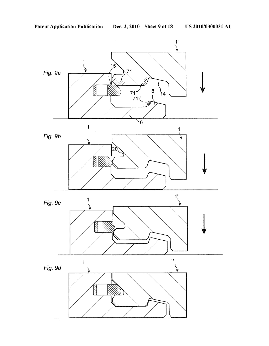 MECHANICAL LOCKING OF FLOOR PANELS WITH A FLEXIBLE BRISTLE TONGUE - diagram, schematic, and image 10