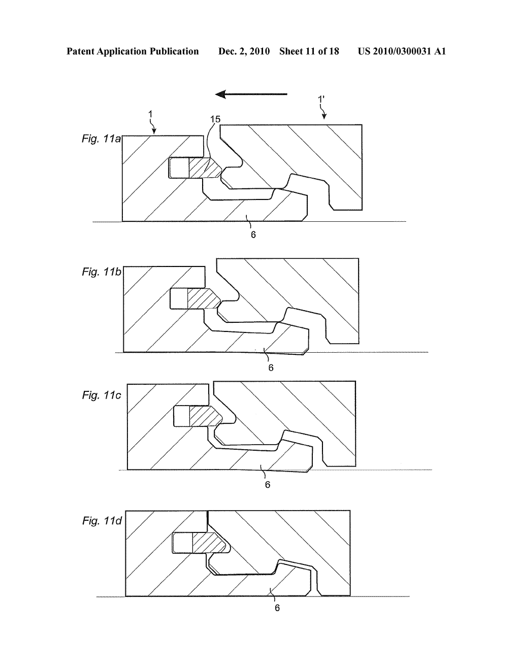MECHANICAL LOCKING OF FLOOR PANELS WITH A FLEXIBLE BRISTLE TONGUE - diagram, schematic, and image 12