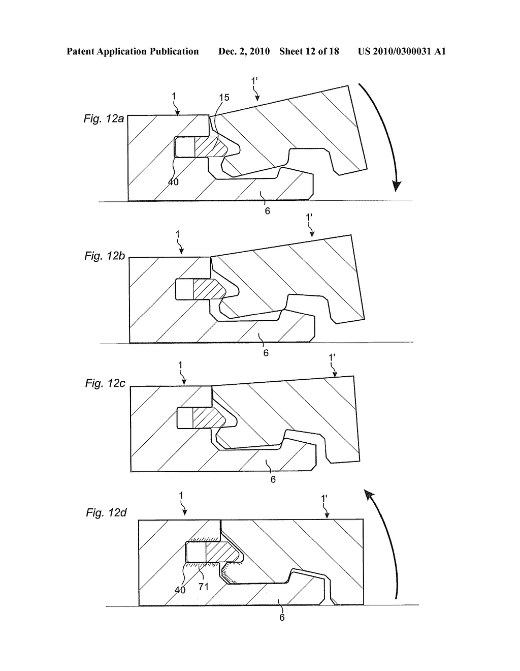 MECHANICAL LOCKING OF FLOOR PANELS WITH A FLEXIBLE BRISTLE TONGUE - diagram, schematic, and image 13
