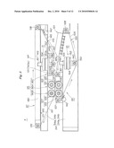 BELT MEANDERING PREVENTIVE DEVICE OF USED PAPER RECYCLING APPARATUS, PAPER MAKING DEVICE, AND USED PAPER RECYCLING APPARATUS diagram and image