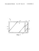 RIGID HOLDING CONTAINER WITH BREACHABLE PERIMETER BUBBLE diagram and image