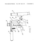 Auxiliary golf club holder diagram and image