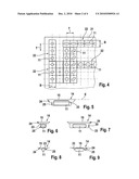 BLISTER BELT FOR RECEIVING MEDICAL AND/OR PHARMACEUTICAL AND/OR FOOD SUPPLEMENT PRODUCTS diagram and image