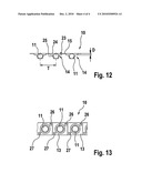 BLISTER BELT FOR RECEIVING MEDICAL AND/OR PHARMACEUTICAL AND/OR FOOD SUPPLEMENT PRODUCTS diagram and image