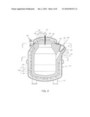 HIGH-HEAT-RETENTION LADLE FOR CARRYING MOLTEN ALUMINUM diagram and image