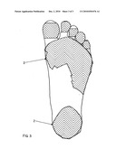 Adhesive footwear diagram and image
