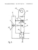 Device for continuous reeling of a pulp web diagram and image