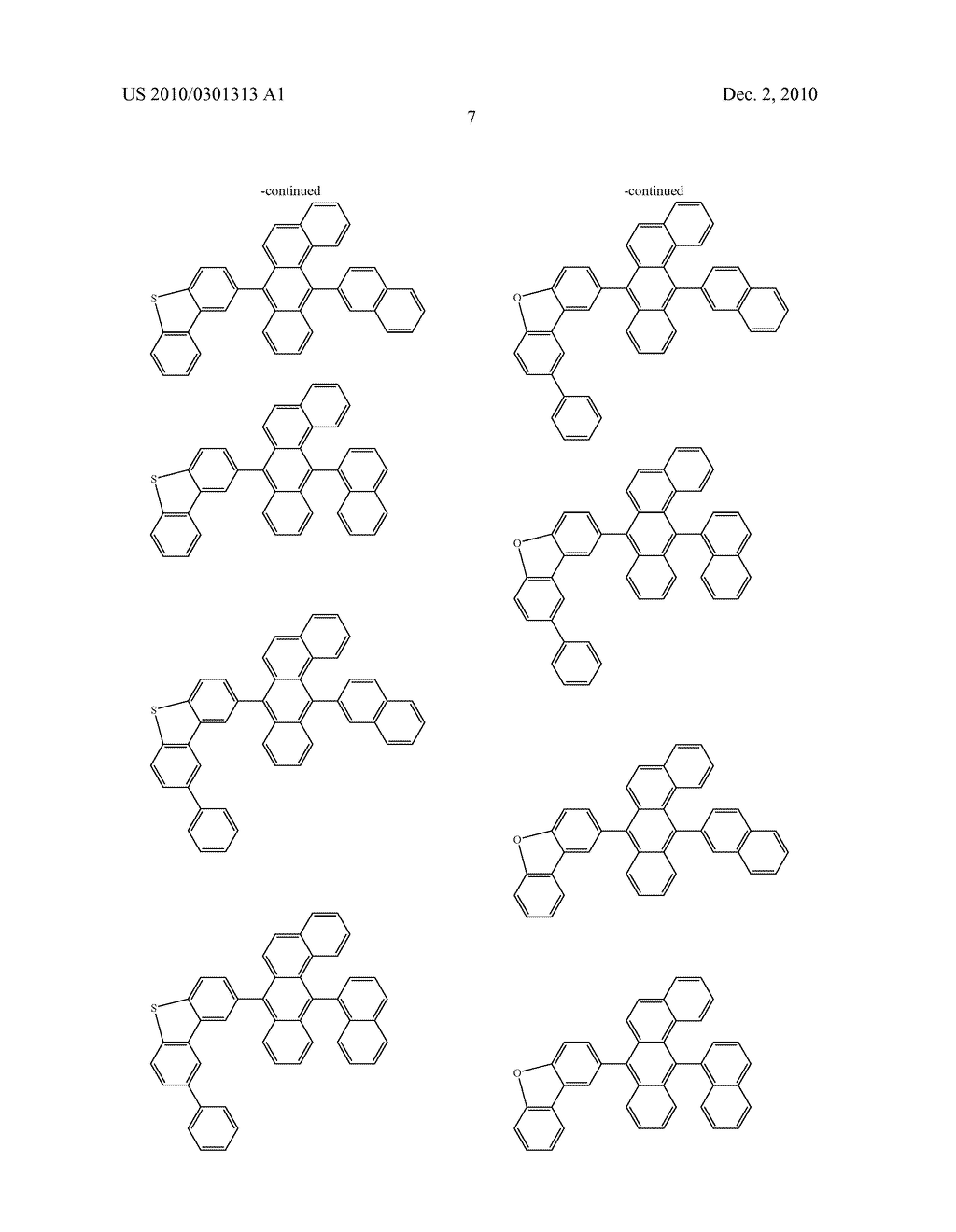 BENZANTHRACENE COMPOUND AND ORGANIC ELECTROLUMINESCENCE DEVICE USING THE SAME - diagram, schematic, and image 09