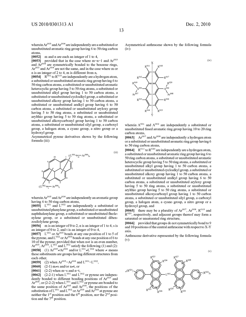 BENZANTHRACENE COMPOUND AND ORGANIC ELECTROLUMINESCENCE DEVICE USING THE SAME - diagram, schematic, and image 15