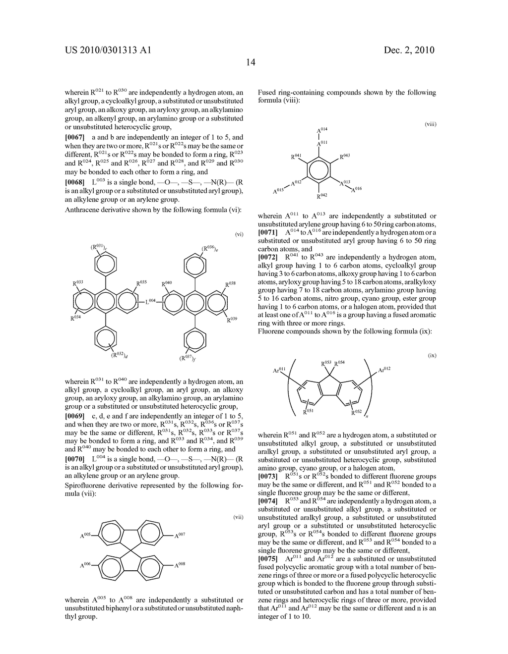 BENZANTHRACENE COMPOUND AND ORGANIC ELECTROLUMINESCENCE DEVICE USING THE SAME - diagram, schematic, and image 16