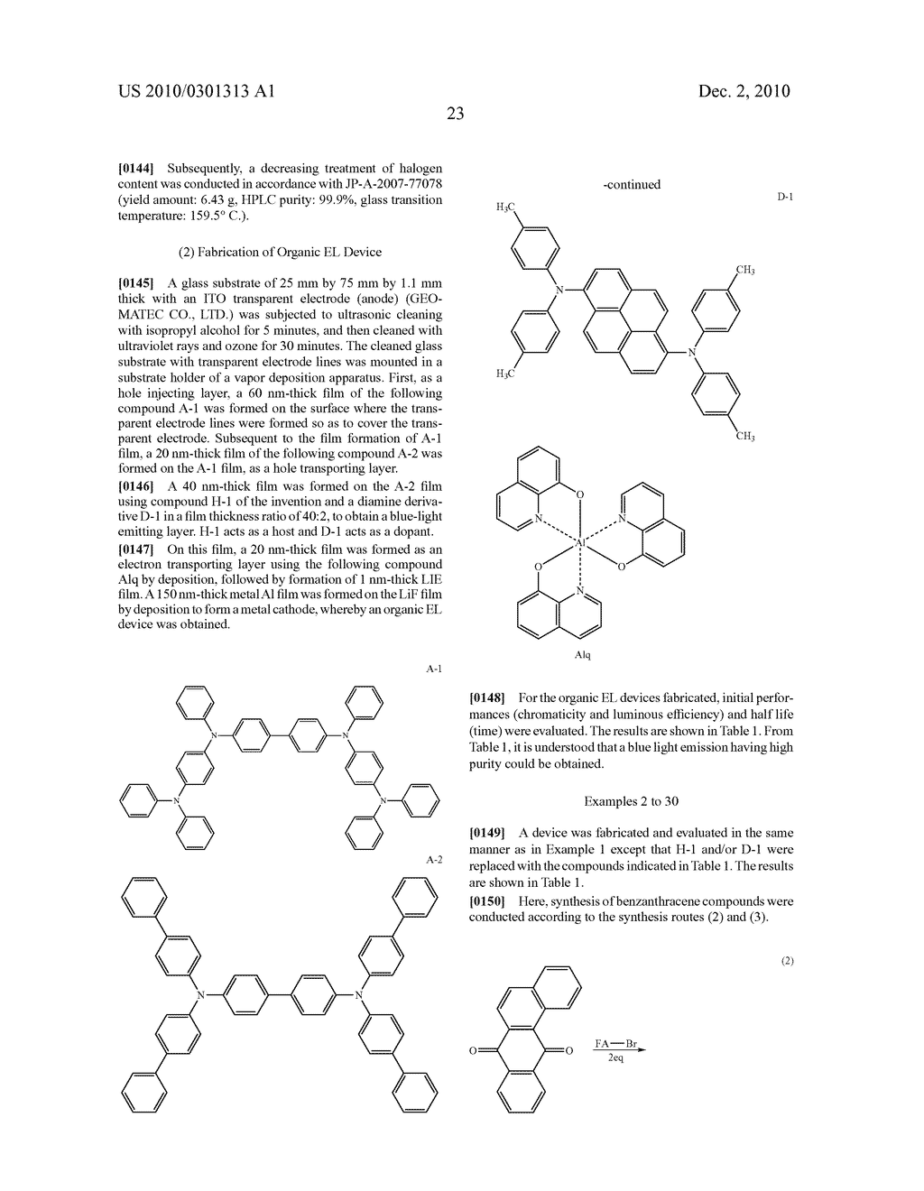 BENZANTHRACENE COMPOUND AND ORGANIC ELECTROLUMINESCENCE DEVICE USING THE SAME - diagram, schematic, and image 25