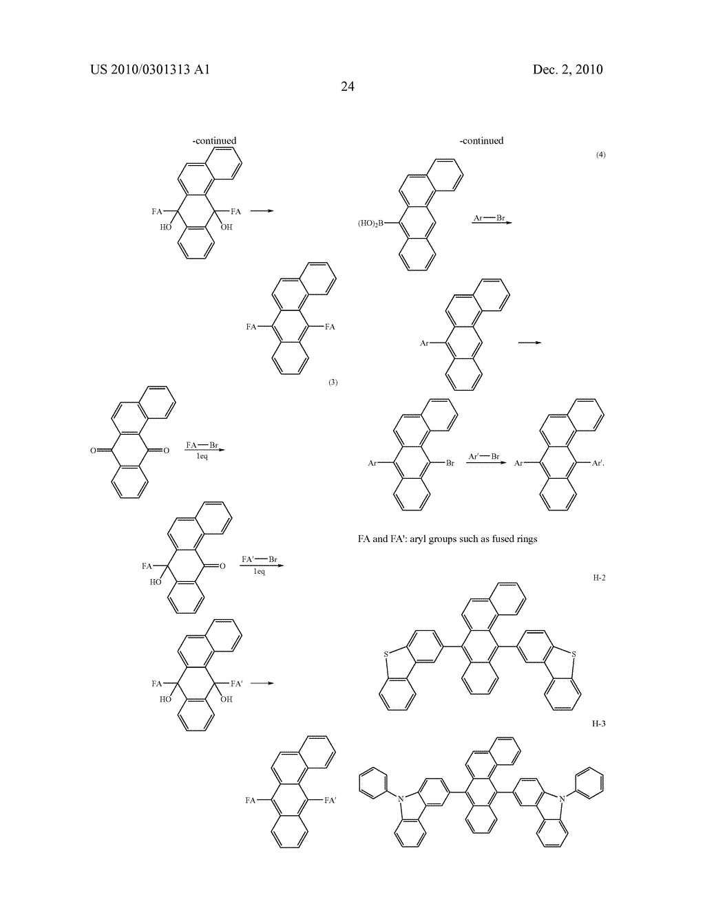 BENZANTHRACENE COMPOUND AND ORGANIC ELECTROLUMINESCENCE DEVICE USING THE SAME - diagram, schematic, and image 26