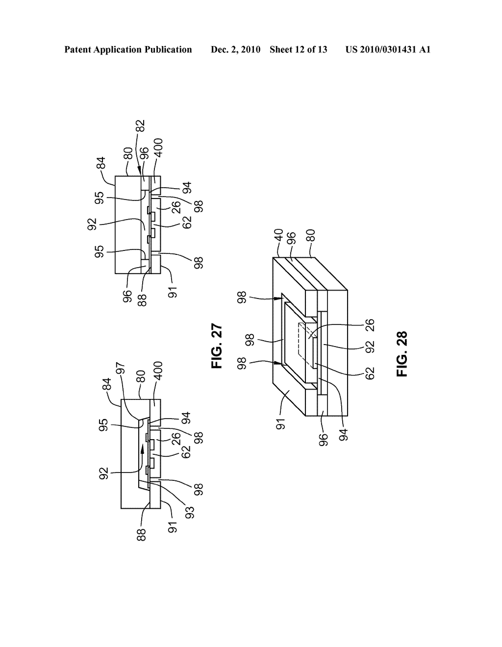 THIN SEMICONDUCTOR DEVICE HAVING EMBEDDED DIE SUPPORT AND METHODS OF MAKING THE SAME - diagram, schematic, and image 13