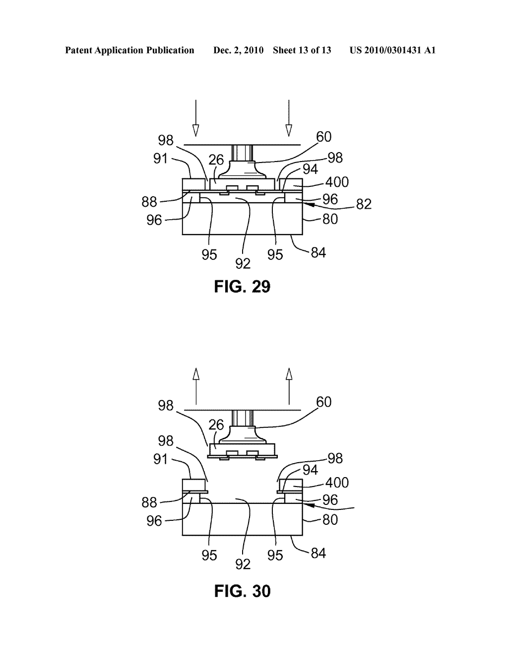 THIN SEMICONDUCTOR DEVICE HAVING EMBEDDED DIE SUPPORT AND METHODS OF MAKING THE SAME - diagram, schematic, and image 14