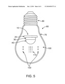 PHOSPHOR-CONTAINING LED LIGHT BULB diagram and image