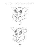 Changeable Facial Expression Configuration and Changeable Facial Expression Garment Composed thereof diagram and image