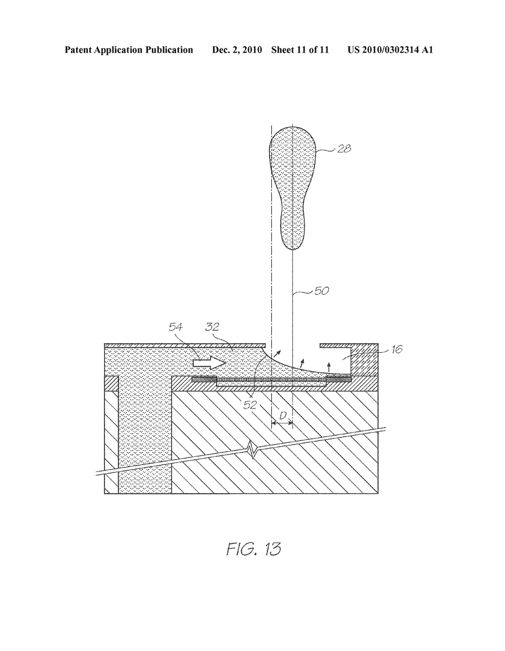 INKJET NOZZLE ASSEMBLY HAVING SUSPENDED BEAM HEATER ELEMENT OFFSET FROM NOZZLE APERTURE - diagram, schematic, and image 12