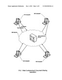 SYSTEM FOR PROCESSING AND SYNCHRONIZING LARGE SCALE VIDEO CONFERENCING AND DOCUMENT SHARING diagram and image