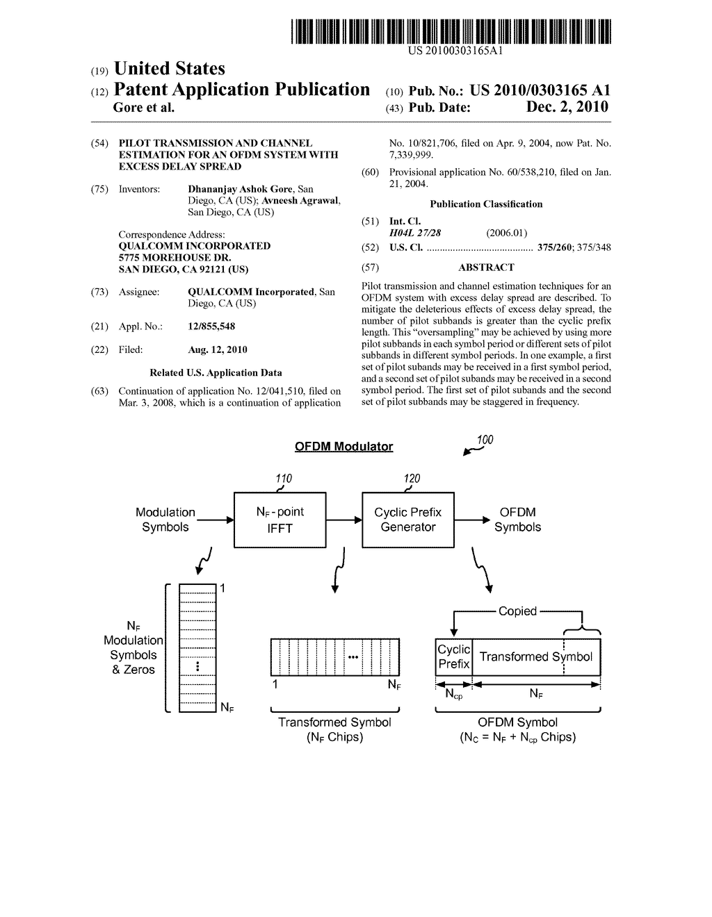 PILOT TRANSMISSION AND CHANNEL ESTIMATION FOR AN OFDM SYSTEM WITH EXCESS DELAY SPREAD - diagram, schematic, and image 01