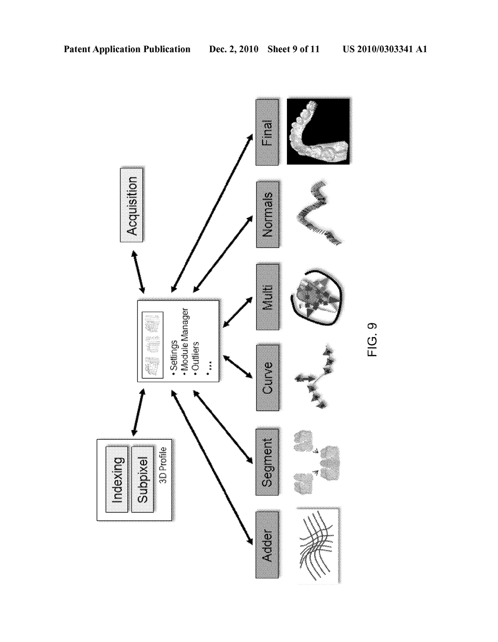 METHOD AND DEVICE FOR THREE-DIMENSIONAL SURFACE DETECTION WITH A DYNAMIC REFERENCE FRAME - diagram, schematic, and image 10
