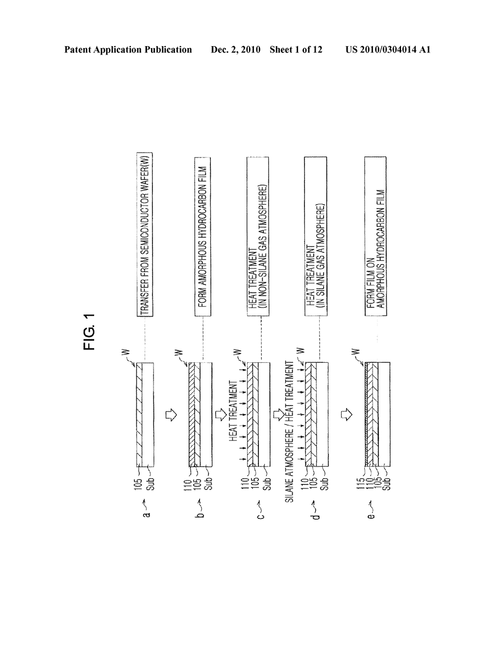 METHOD OF AFTERTREATMENT OF AMORPHOUS HYDROCARBON FILM AND METHOD FOR MANUFACTURING ELECTRONIC DEVICE BY USING THE AFTERTREATMENT METHOD - diagram, schematic, and image 02