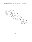 END CAP STRUCTURE OF A LED LAMP TUBE diagram and image