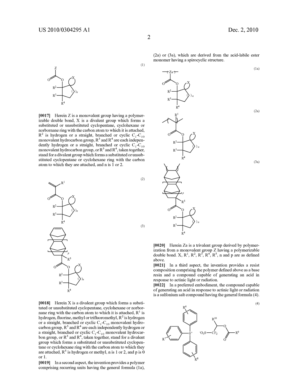 ACID-LABILE ESTER MONOMER HAVING SPIROCYCLIC STRUCTURE, POLYMER, RESIST COMPOSITION, AND PATTERNING PROCESS - diagram, schematic, and image 03