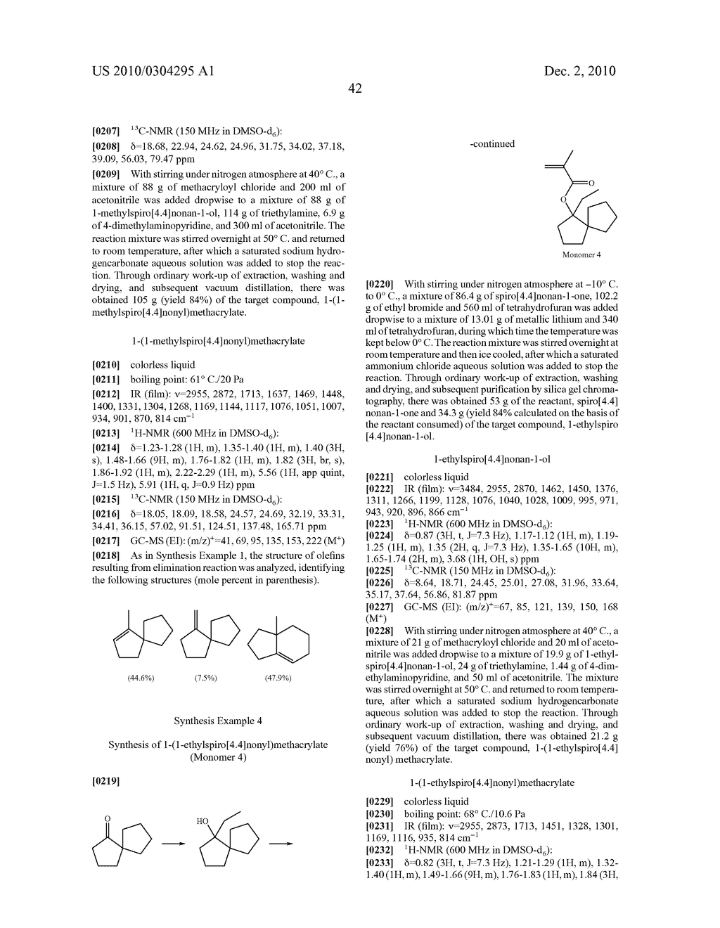 ACID-LABILE ESTER MONOMER HAVING SPIROCYCLIC STRUCTURE, POLYMER, RESIST COMPOSITION, AND PATTERNING PROCESS - diagram, schematic, and image 43