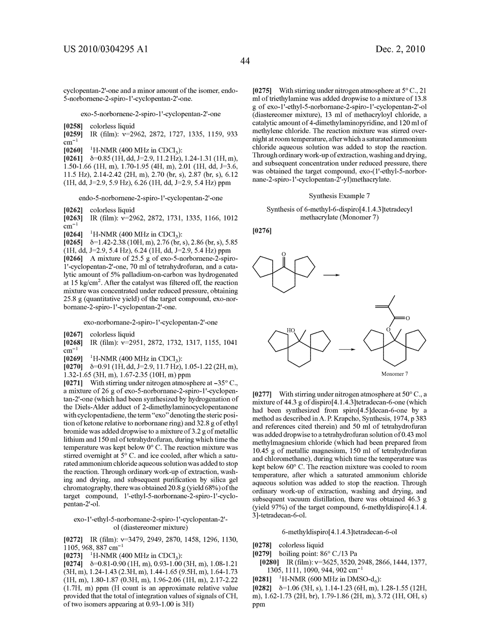 ACID-LABILE ESTER MONOMER HAVING SPIROCYCLIC STRUCTURE, POLYMER, RESIST COMPOSITION, AND PATTERNING PROCESS - diagram, schematic, and image 45