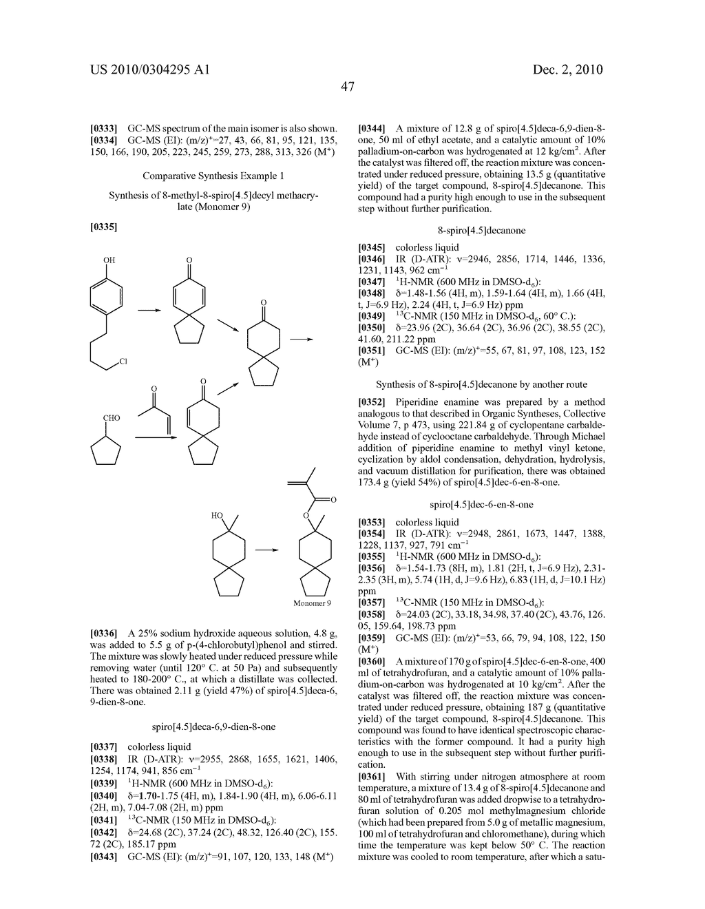 ACID-LABILE ESTER MONOMER HAVING SPIROCYCLIC STRUCTURE, POLYMER, RESIST COMPOSITION, AND PATTERNING PROCESS - diagram, schematic, and image 48