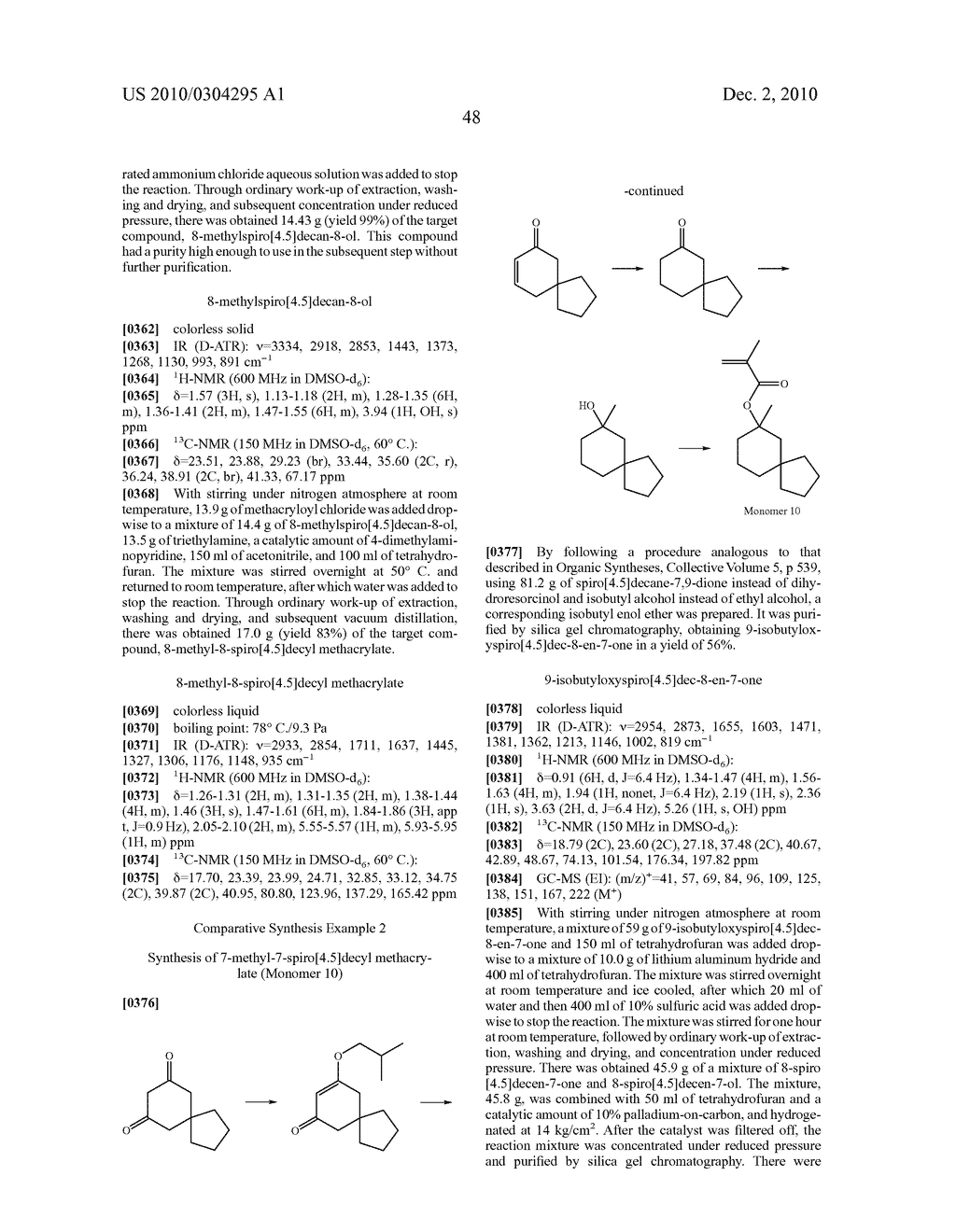 ACID-LABILE ESTER MONOMER HAVING SPIROCYCLIC STRUCTURE, POLYMER, RESIST COMPOSITION, AND PATTERNING PROCESS - diagram, schematic, and image 49
