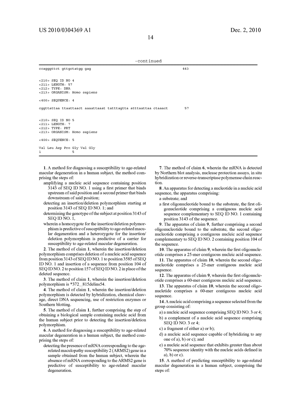 METHOD AND APPARATUS FOR DIAGNOSING AGE-RELATED MACULAR DEGENERATION - diagram, schematic, and image 20