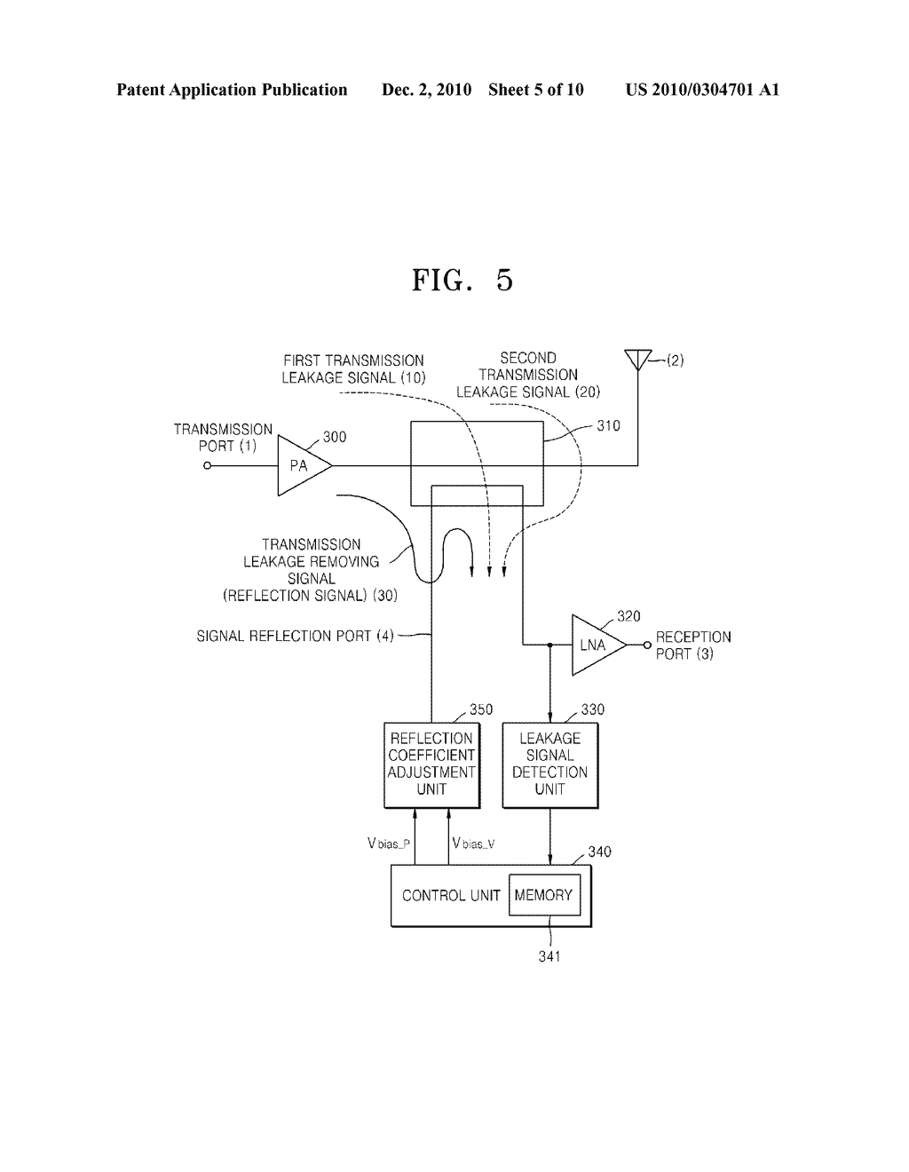 APPARATUS AND METHOD FOR REMOVING TRANSMISSION LEAKAGE SIGNAL - diagram, schematic, and image 06