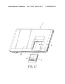 ASSEMBLY OF PORTABLE ELECTRONIC DEVICE AND MOBILE COMMUNICATION DEVICE diagram and image