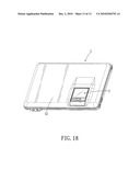 ASSEMBLY OF PORTABLE ELECTRONIC DEVICE AND MOBILE COMMUNICATION DEVICE diagram and image