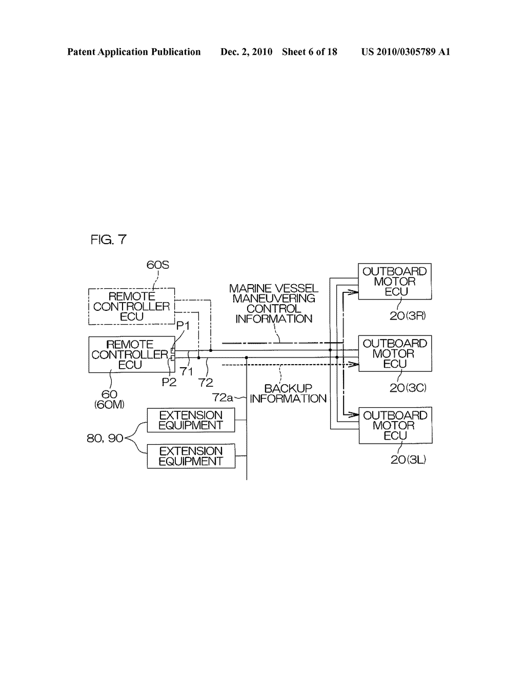 MARINE VESSEL CONTROL SYSTEM, MARINE VESSEL PROPULSION SYSTEM, AND MARINE VESSEL - diagram, schematic, and image 07