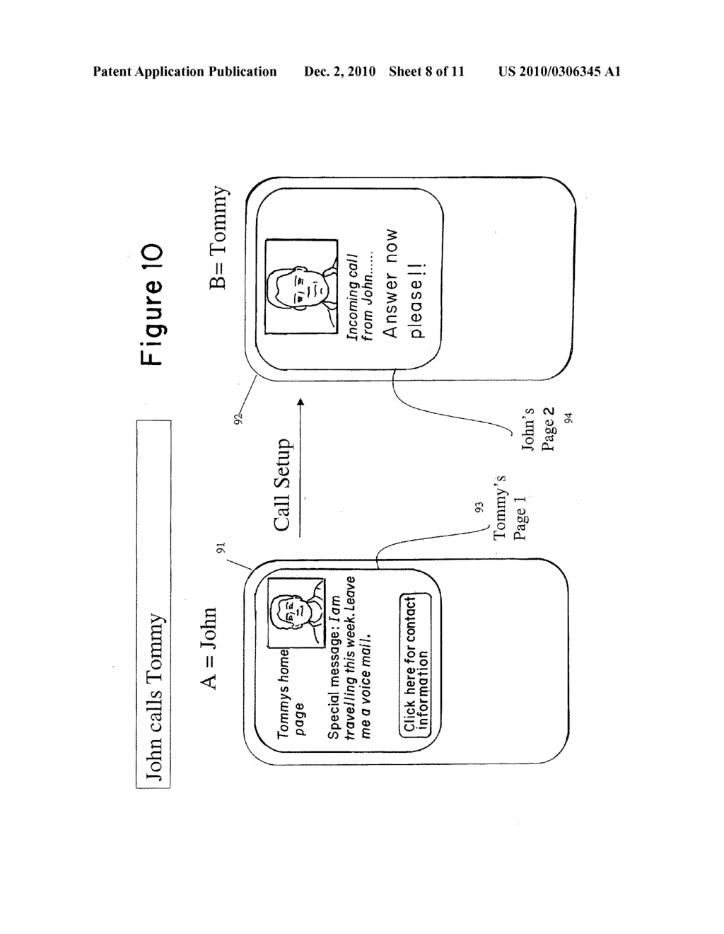 Method and Apparatus for Providing a Web Page to a Call Member - diagram, schematic, and image 09