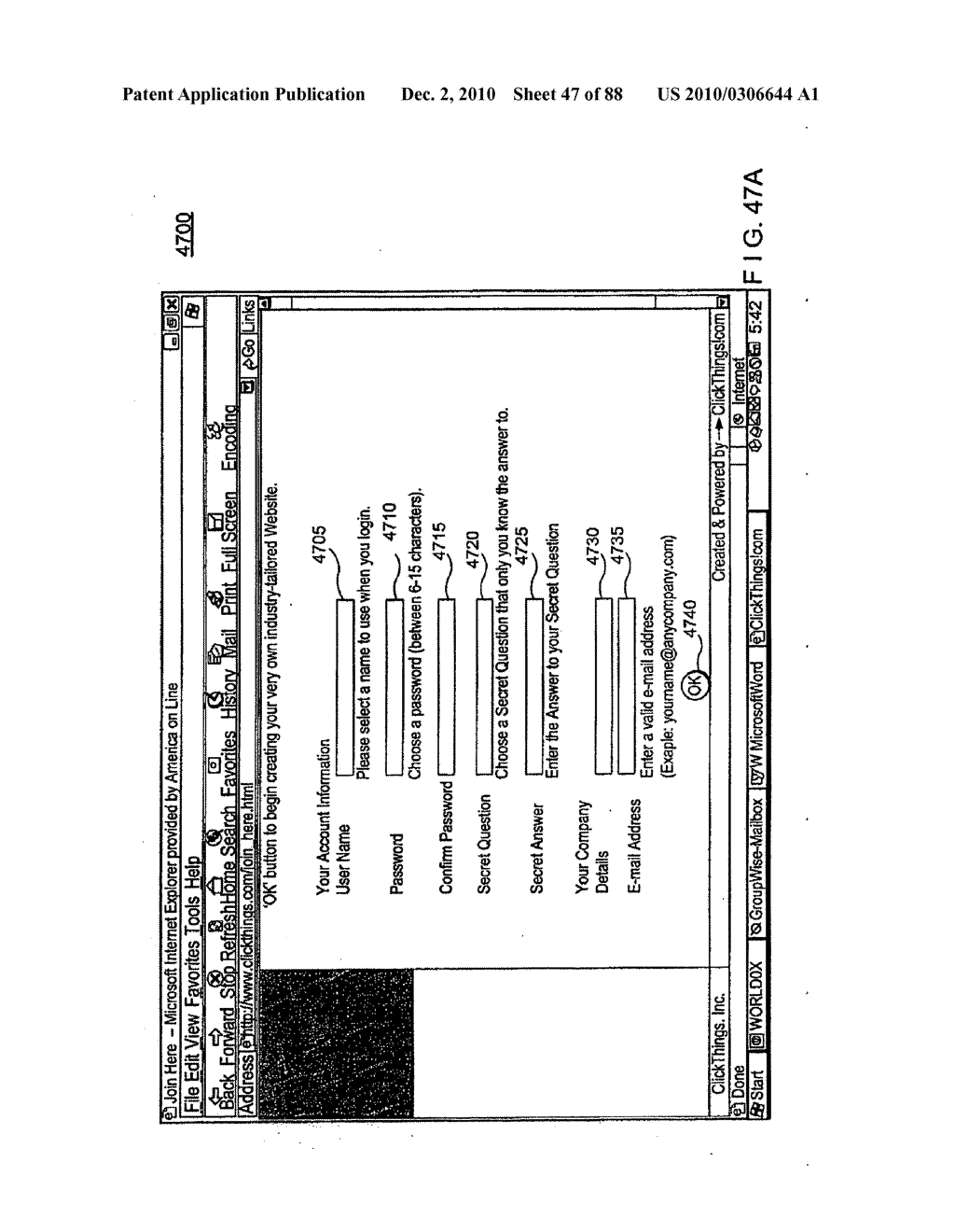 METHOD AND APPARATUS FOR GENERATING A WEB SITE USING A MULTI-DIMENSIONAL DESCRIPTION OF THE WEBSITE - diagram, schematic, and image 48