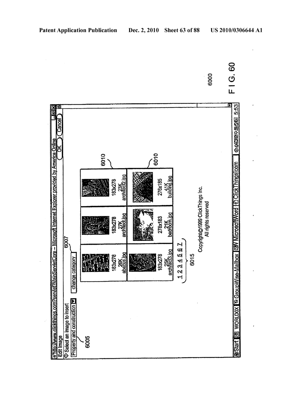 METHOD AND APPARATUS FOR GENERATING A WEB SITE USING A MULTI-DIMENSIONAL DESCRIPTION OF THE WEBSITE - diagram, schematic, and image 64