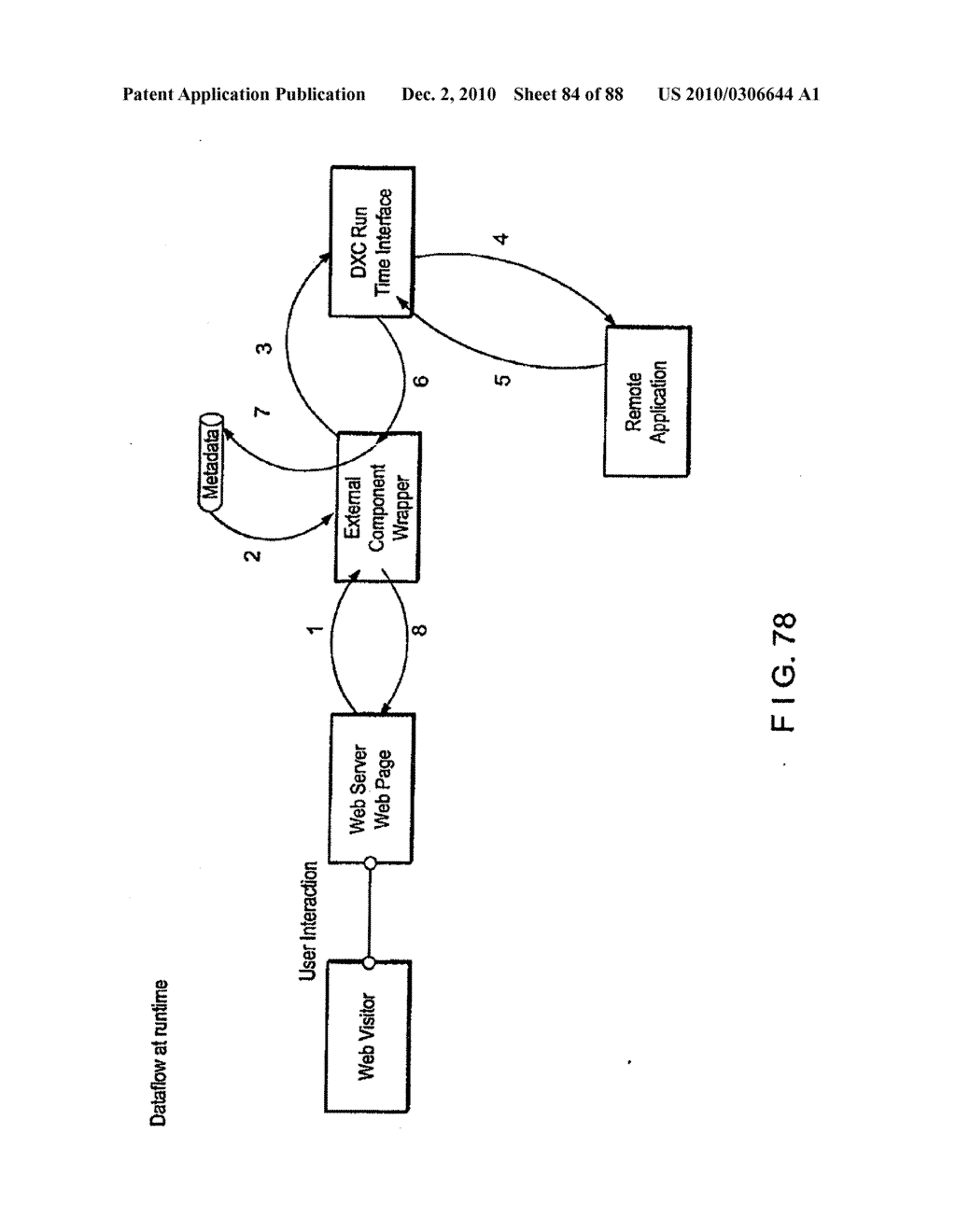 METHOD AND APPARATUS FOR GENERATING A WEB SITE USING A MULTI-DIMENSIONAL DESCRIPTION OF THE WEBSITE - diagram, schematic, and image 85