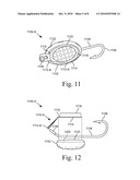 Fishing tackle with a motion inducing member diagram and image