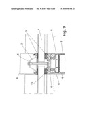 SUPPORTING PROFILE ARRANGEMENT OF EXPLOSION-INHIBITING DESIGN FOR A FACADE CONSTRUCTION diagram and image