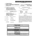 THERMALLY-ACTIVATED AND -HARDENABLE ADHESIVE FOIL, ESPECIALLY FOR ADHESION OF ELECTRONIC COMPONENTS AND FLEXIBLE PRINTED CIRCUIT PATHS diagram and image