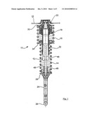 Spring Strut Arrangement for Wheel Suspension of Motor Vehicles diagram and image