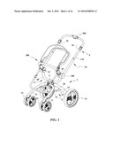 FOLDABLE BABY STROLLER FRAME diagram and image